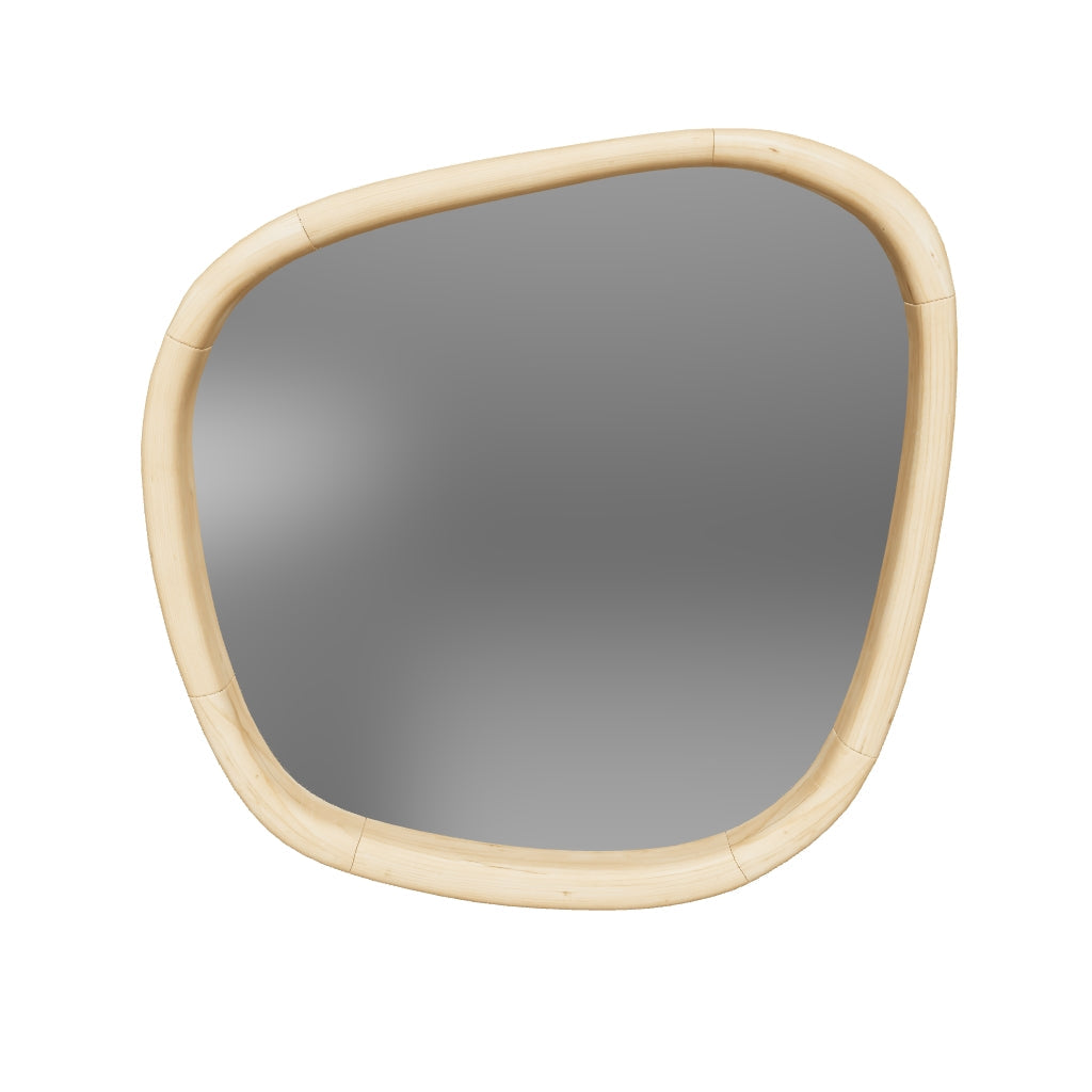Spiegel Alura aus Teakholz 45,5 x 47 cm FSC 100 % in Braun präsentiert im Onlineshop von KAQTU Design AG. Wandspiegel ist von Kave Home