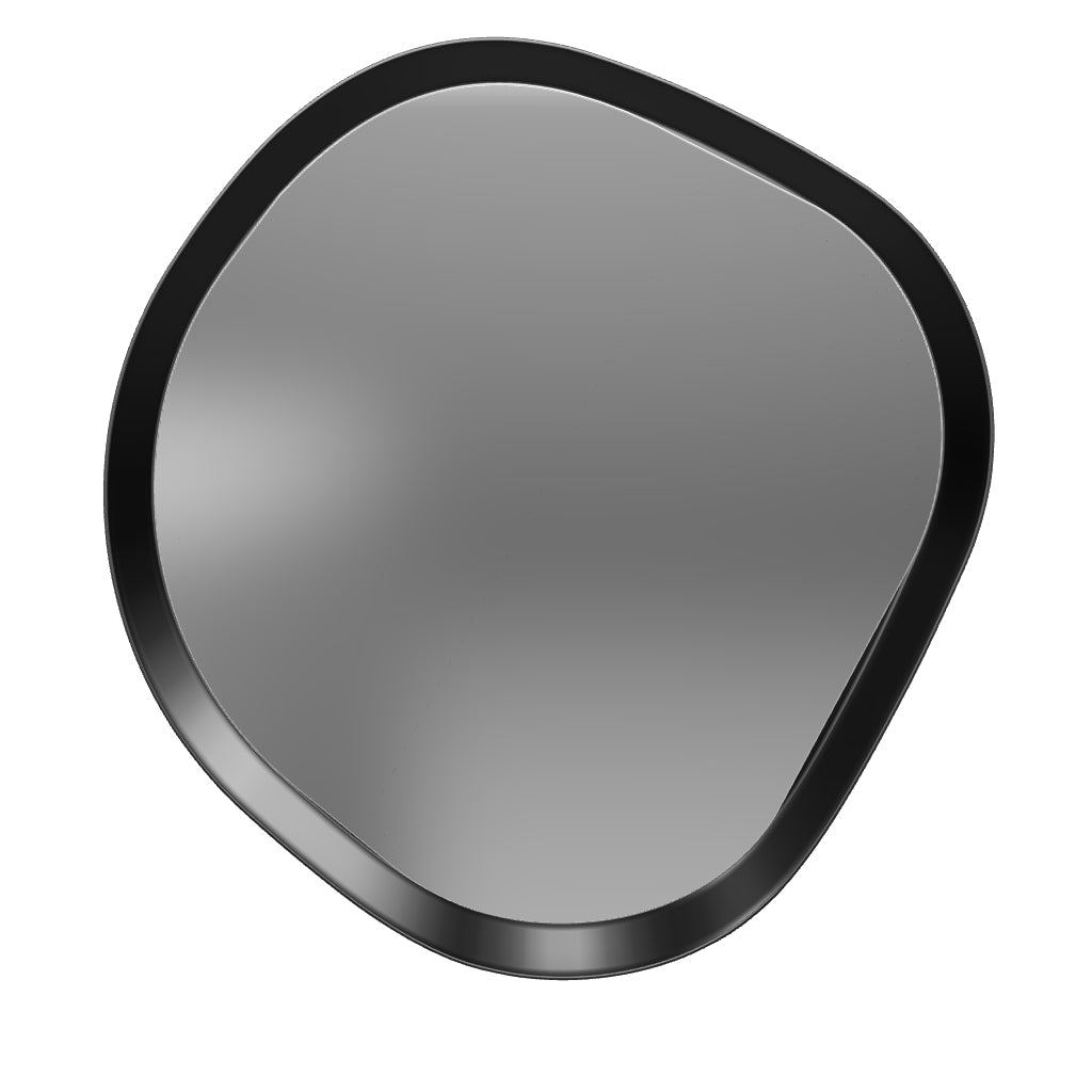 Spiegel Tebel aus schwarzem Metall, 67,5 x 74,5 cm in Schwarz präsentiert im Onlineshop von KAQTU Design AG. Wandspiegel ist von Kave Home
