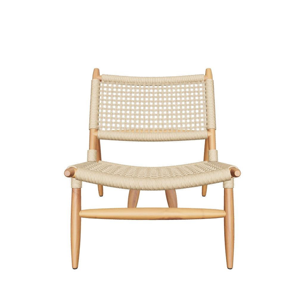 Massiver Teakholz-Sessel Codolar mit elegantem Design und natürlicher Holzmaserung.
