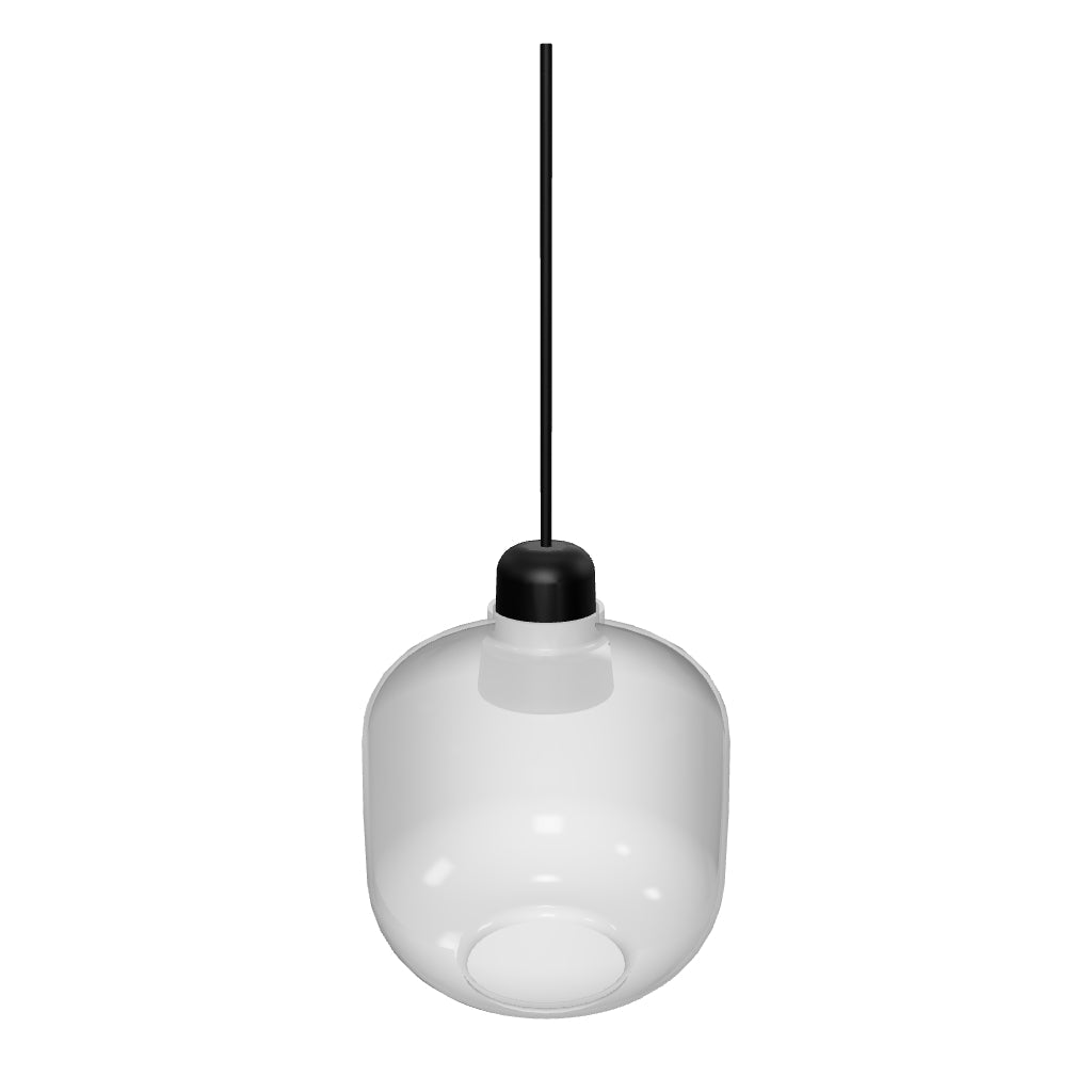 Elegante Amp Lampe klein EU: Glasdesign mit Marmorakzenten.