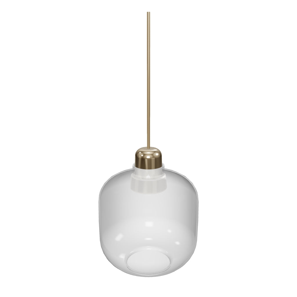 Stilvolle Amp Lampe klein EU: Glas und Marmor in perfekter Harmonie.