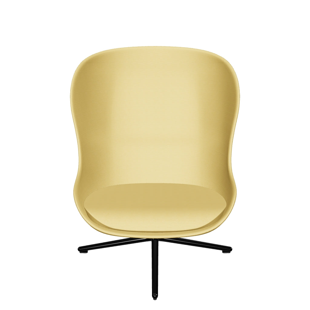 Der Hyg Lounge Drehsessel von Normann Copenhagen vereint skandinavische Gemütlichkeit mit modernem Design. Wählen Sie aus vielfältigen Stoffen und Leder.