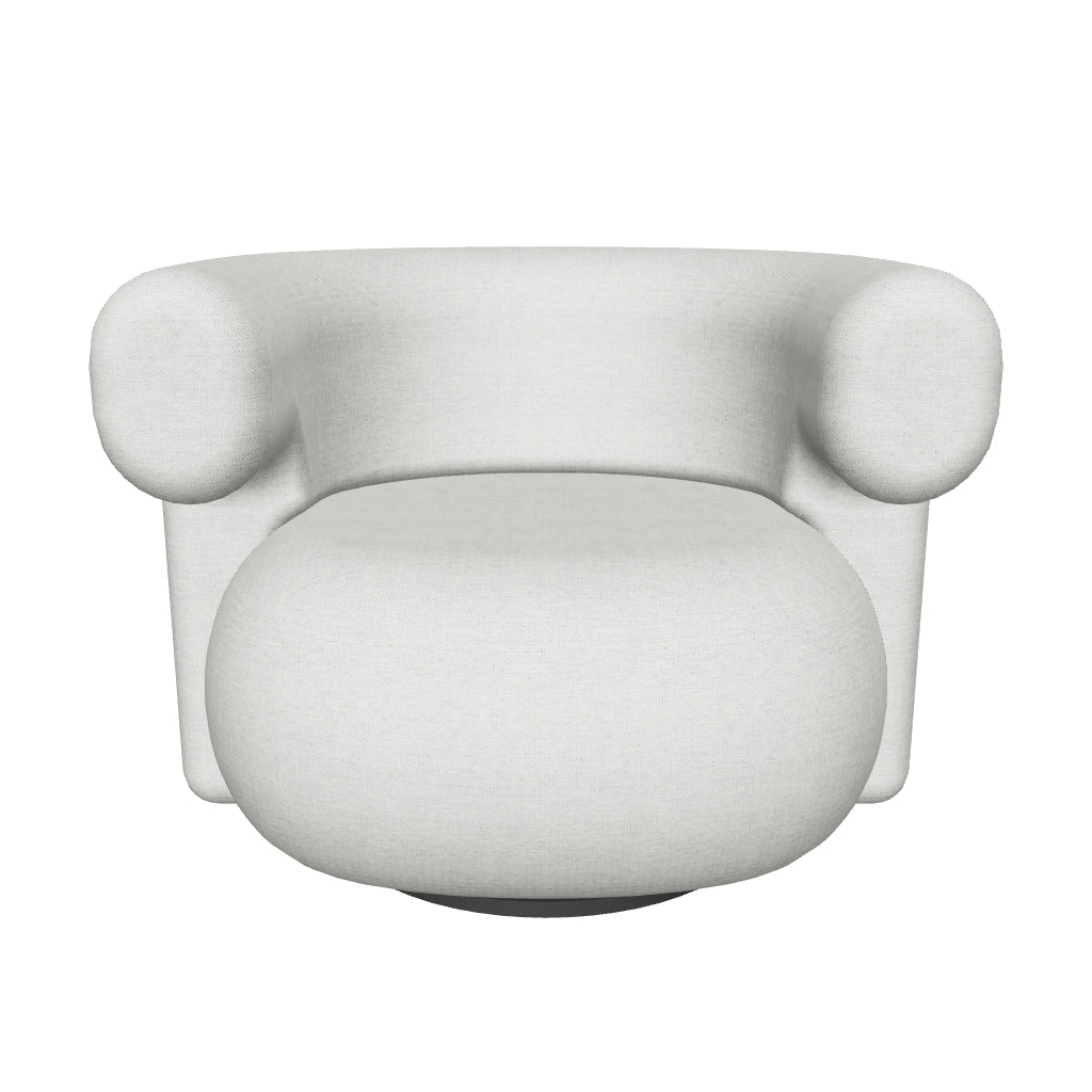 Der Burra Sessel von Normann Copenhagen: Weichheit trifft auf skulpturales Design, inspiriert von Burrata-Käse.