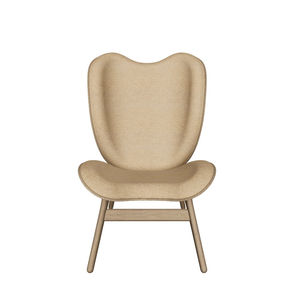 Moderner A Conversation Piece Tall Sessel von Umage in ansprechendem Sugar Brown, perfekt für gemütliche Leseecken und stilvolle Einrichtung.