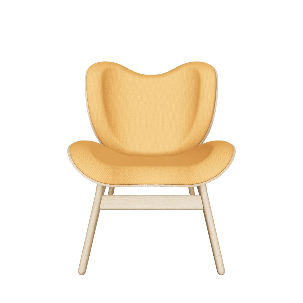 Moderner Low Sessel A Conversation Piece von Umage in leuchtendem Tangerine, ideal für gemütliche Runden und stilvolle Einrichtung.