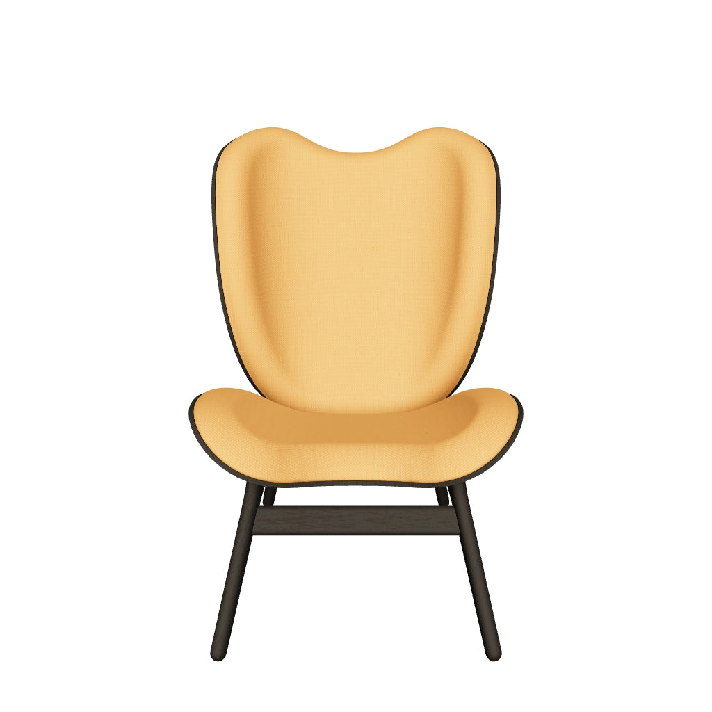 Moderner A Conversation Piece Tall Sessel in strahlendem Tangerine, perfekt für einladende Wohnambiente und entspannte Unterhaltungen.
