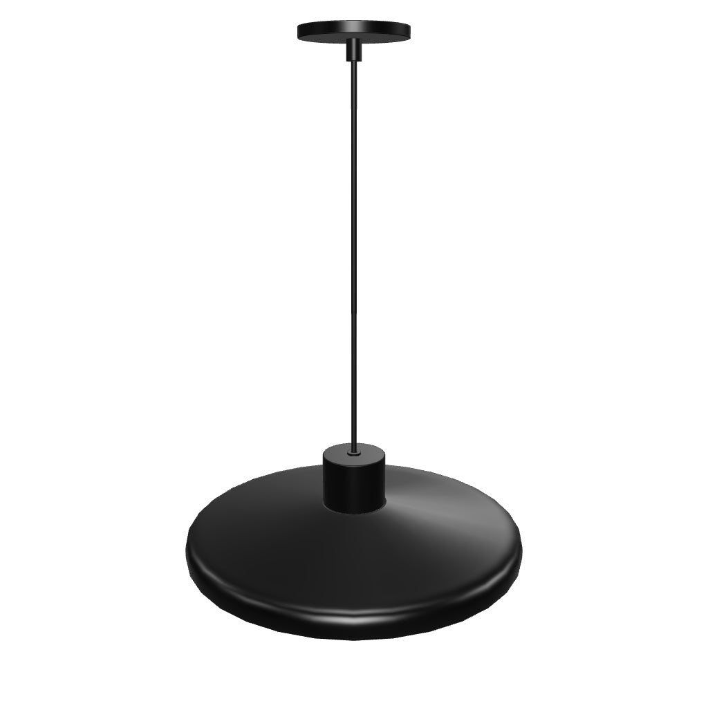 Deckenleuchte Nuvira aus schwarzem satiniertem Metall in Schwarz präsentiert im Onlineshop von KAQTU Design AG. Lampenschirm ist von Kave Home