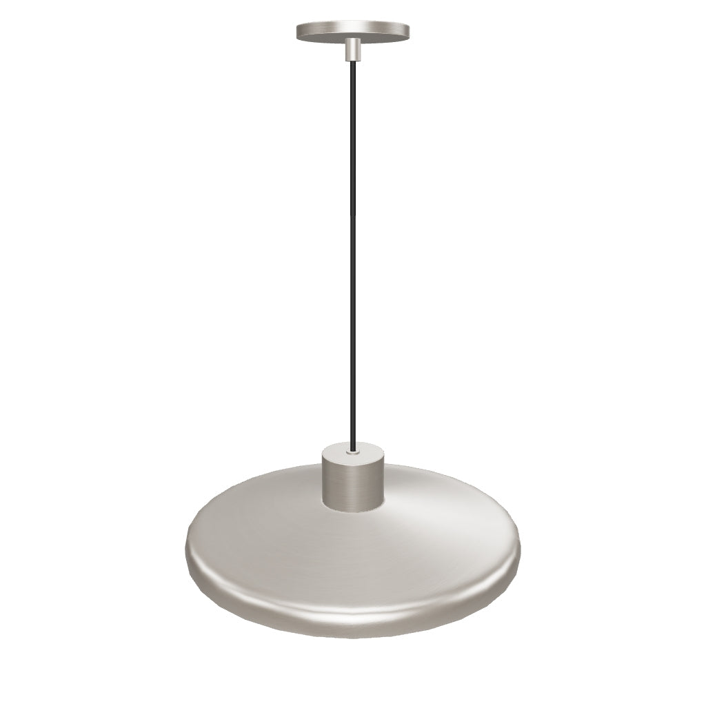 Deckenleuchte Nuvira aus hellgrauem gebürstetem Metall in Silber, Schwarz präsentiert im Onlineshop von KAQTU Design AG. Lampenschirm ist von Kave Home
