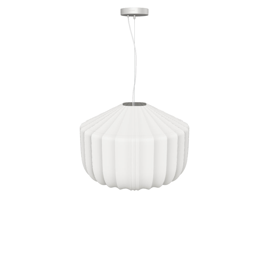 Deckenleuchte Somar aus Synthetikfasern und Stahlstäben, Ø 51 cm in Weiss präsentiert im Onlineshop von KAQTU Design AG. Lampenschirm ist von Kave Home
