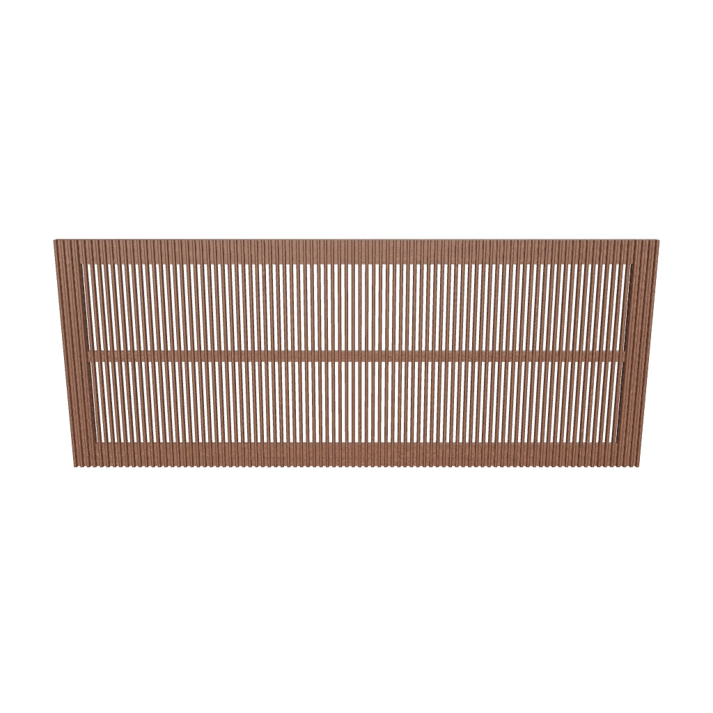 Bettkopfteil Beyla aus massivem Eschenholz mit nussbaumfarbenem Finish für Betten bis zu 160 cm FSC 100 % in Dunkelbraun präsentiert im Onlineshop von KAQTU Design AG. Kopfteile ist von Kave Home