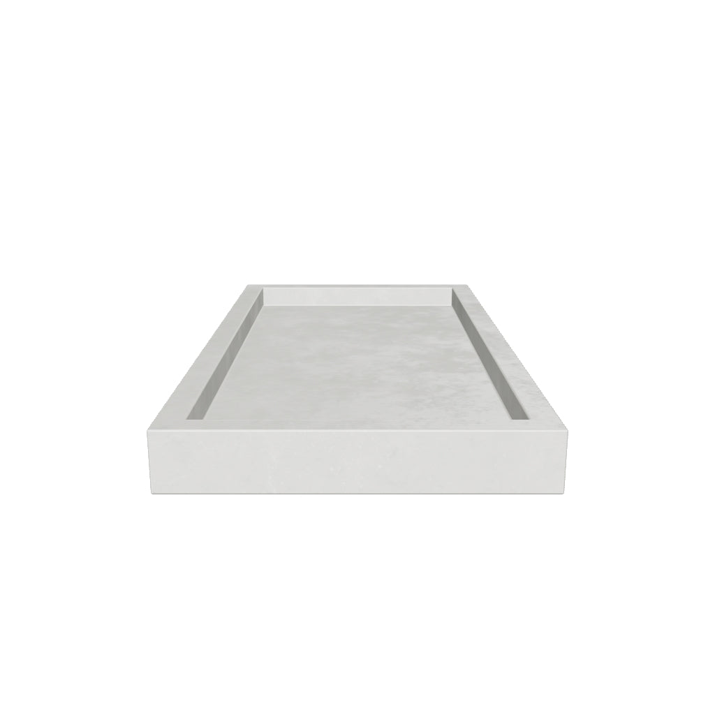 Tablett Serela aus weissem Marmor 35 x 18 cm in Weiss präsentiert im Onlineshop von KAQTU Design AG. Tablett ist von Kave Home