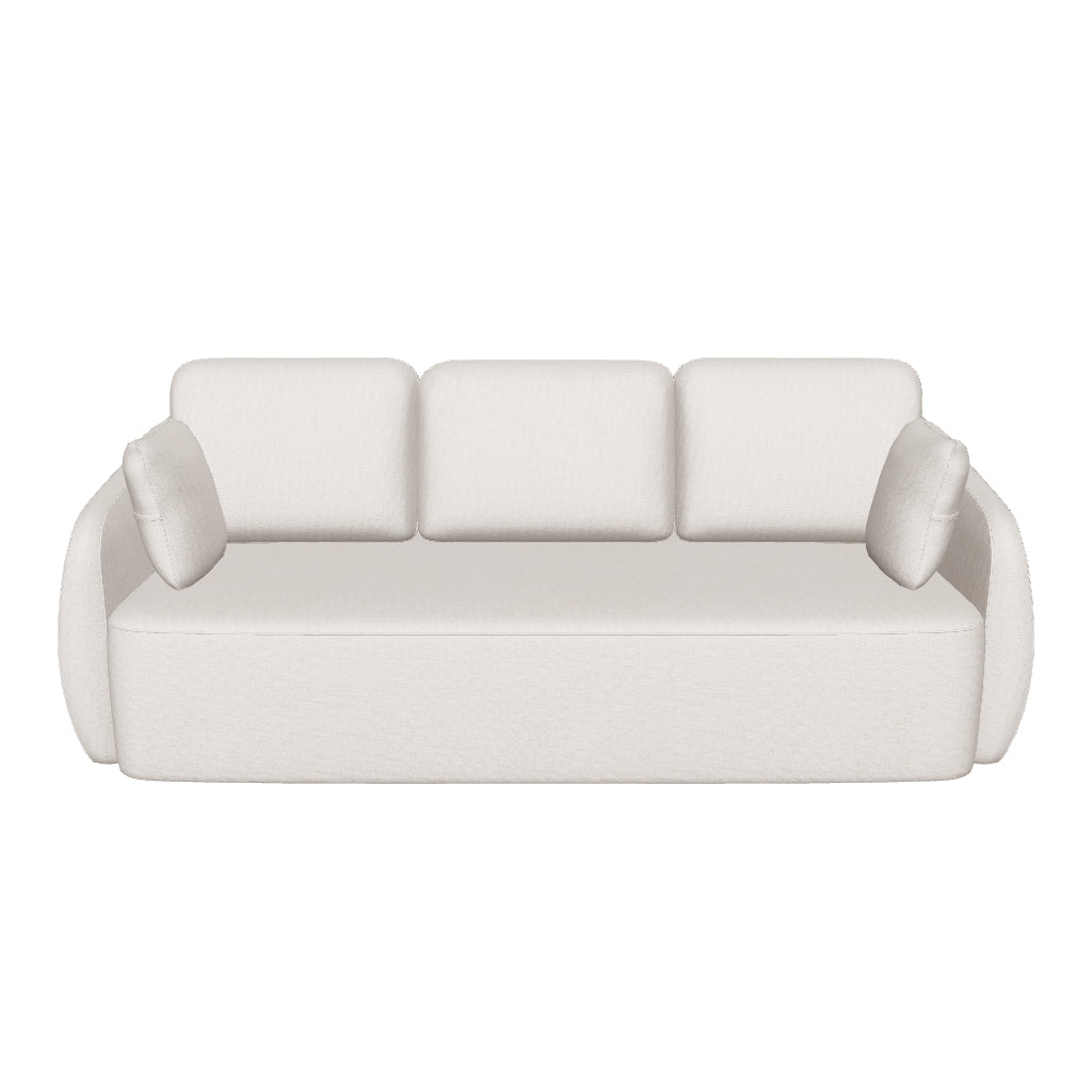 3-Sitzer-Bettsofa Laira in beiger Chenille, 218 cm, FSC Mix Credit in Beige präsentiert im Onlineshop von KAQTU Design AG. Bettsofa ist von Kave Home
