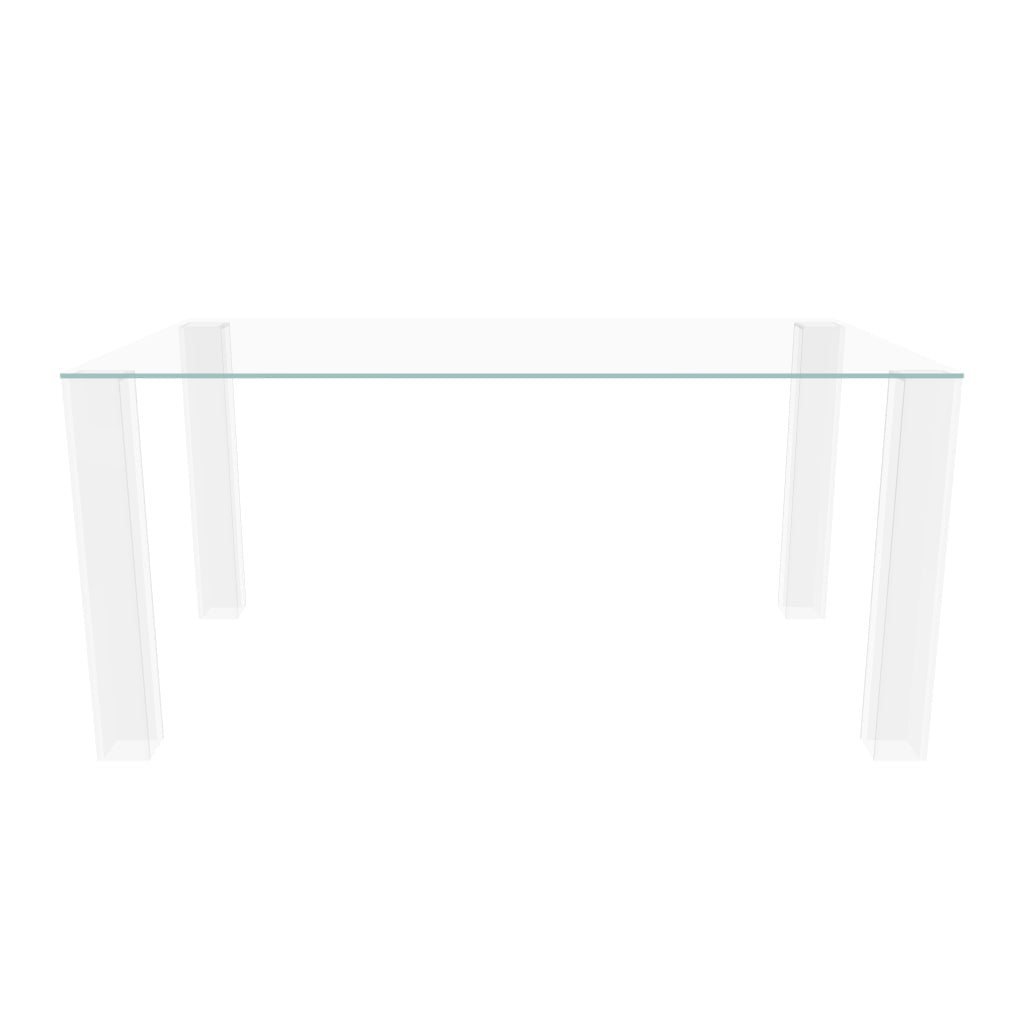 Tisch Adularia aus durchsichtigem Einscheiben-Sicherheitsglas, 160 x 90 cm in Transparent präsentiert im Onlineshop von KAQTU Design AG. Esstisch ist von Kave Home