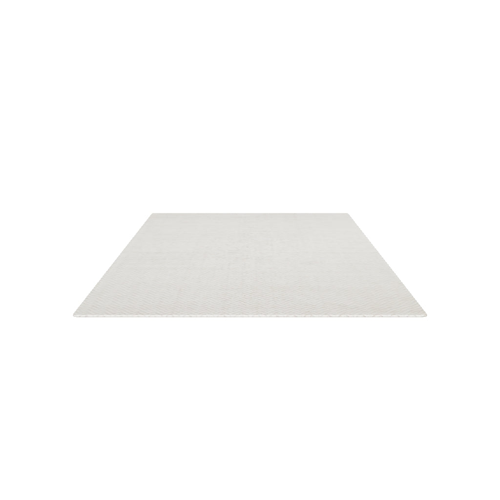 Wollteppich Calira mit Jacquard-Flechtmuster, beige, 230 x 160 cm in Natur präsentiert im Onlineshop von KAQTU Design AG. Teppich ist von Kave Home