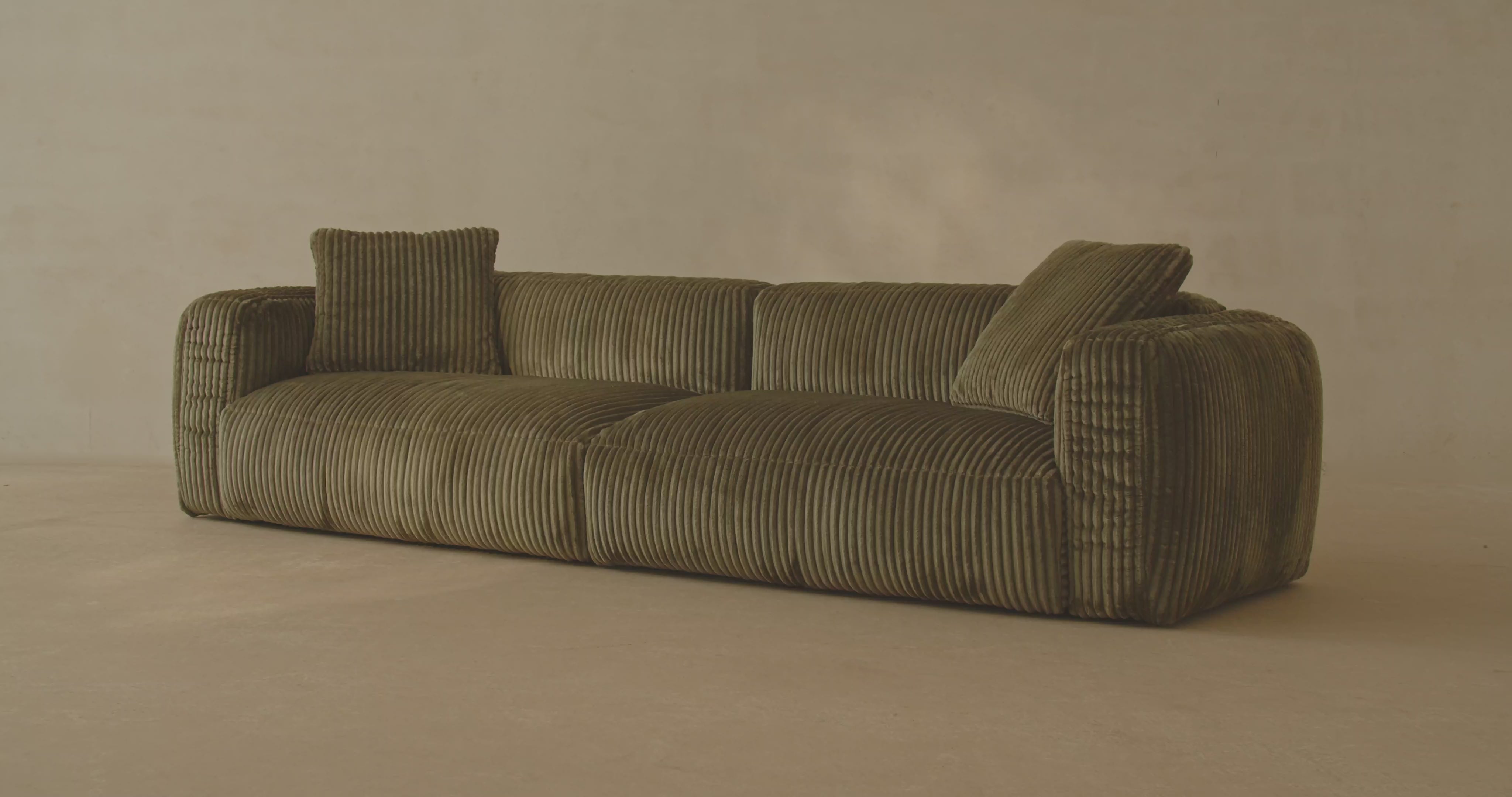 Martina Modulares Ecksofa links 3 Sitzer in Brick präsentiert im Onlineshop von KAQTU Design AG. Ecksofa links ist von Micadoni