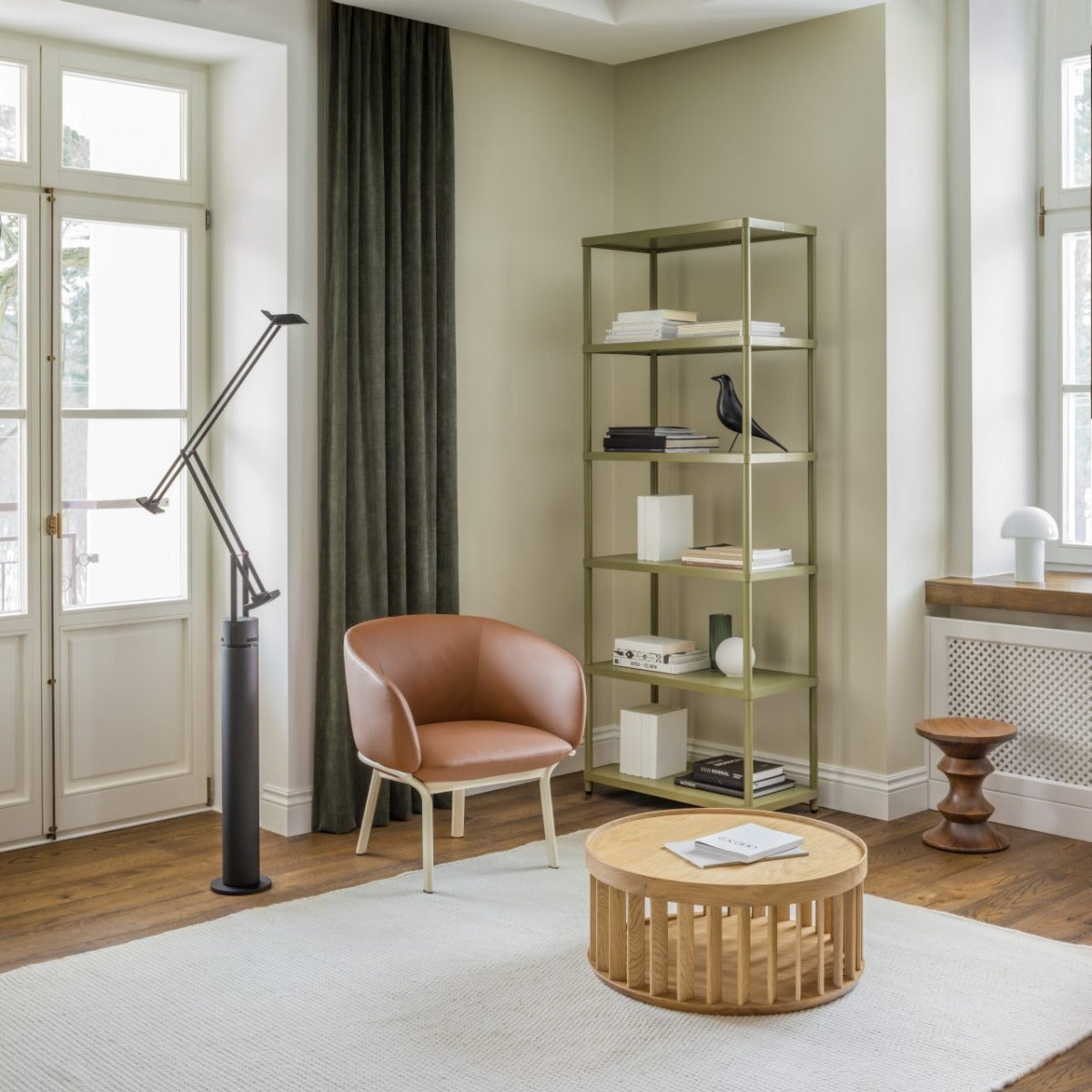 Grace GR01 - Sessel in Ziegelrot präsentiert im Onlineshop von KAQTU Design AG. Sessel ist von Mdd
