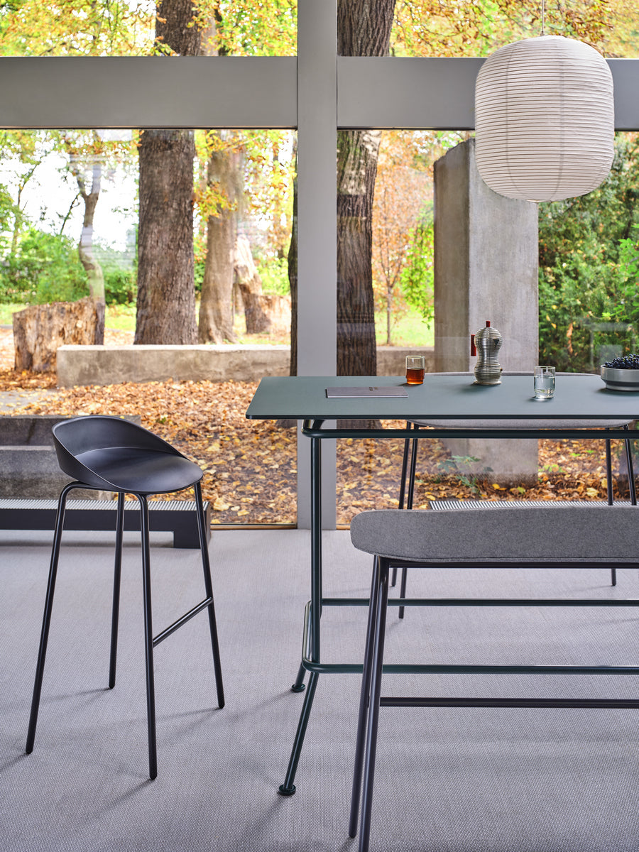 Team TE01H - Barhocker Kunststoff in Gelb präsentiert im Onlineshop von KAQTU Design AG. Outdoor-Barstuhl ist von Mdd